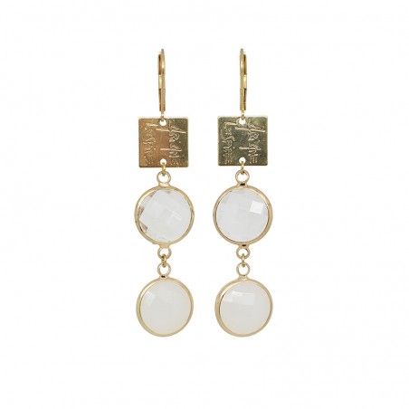'FOFO 02' earrings WHITE