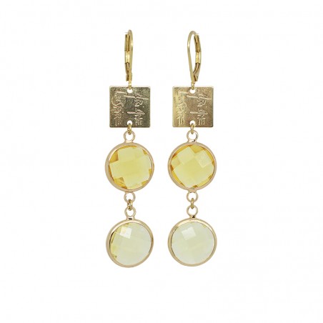 'FOFO 02' earrings YELLOW