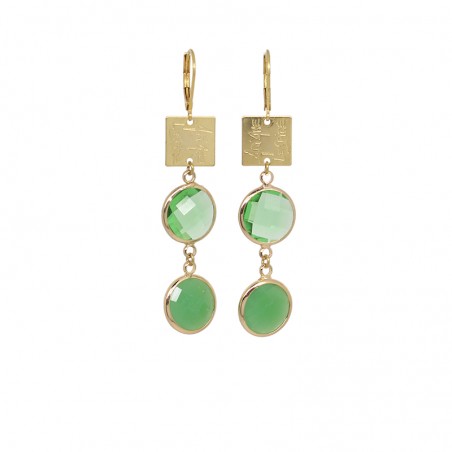 Boucles d'oreille FOFO 02 VERT