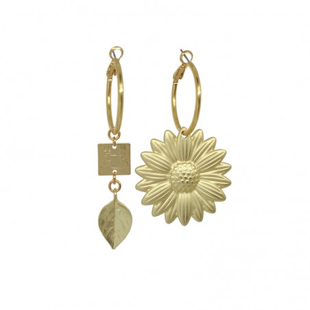 Creole 'SUNFLOWER 02' earrings