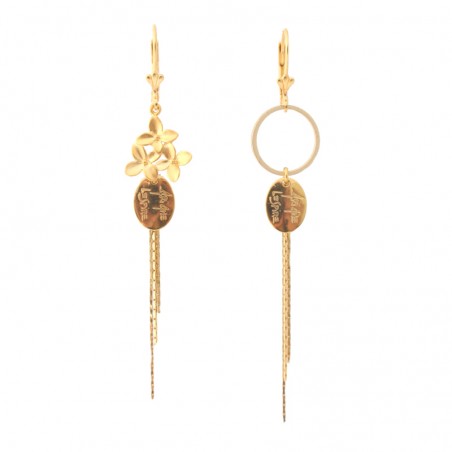 boucles d'oreille Lilas