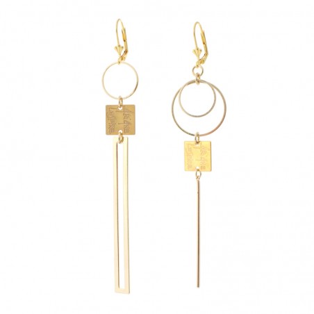 boucles d'oreille Baguette