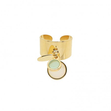 'KARDI 03' ring OPALINE / BLUE