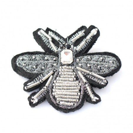 broche Beetle - argenté