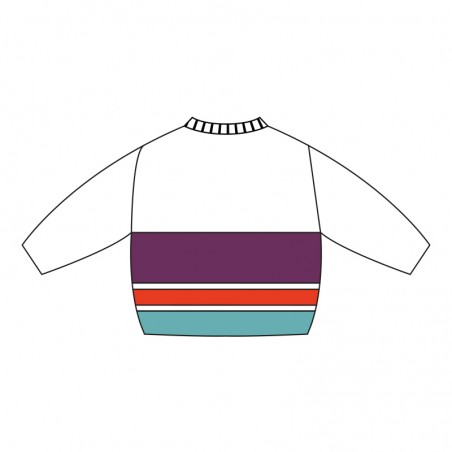 Pull col rond GAZOU Turquoise