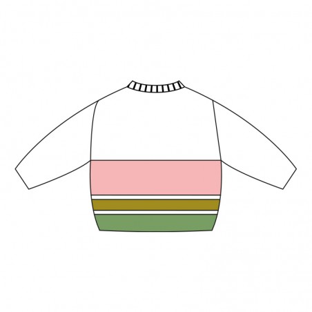 Pull col rond GAZOU kaki
