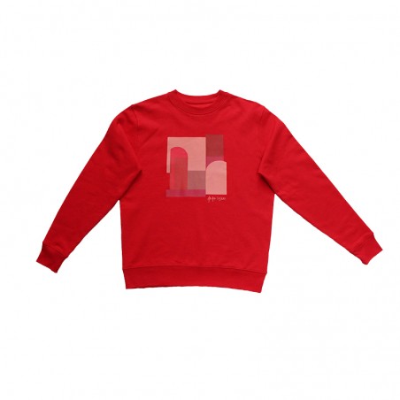 Red 'COSMOPOLITE' sweater