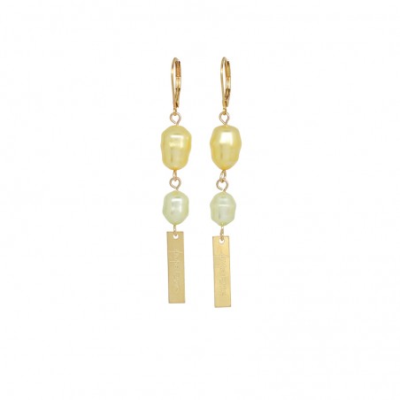 Yellow 'CANDICE 01' earrings