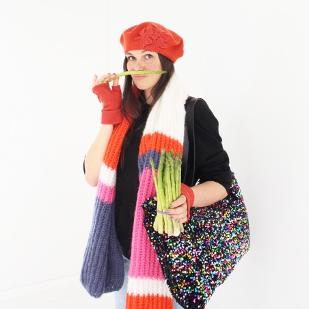'AIDI' fingerless gloves
