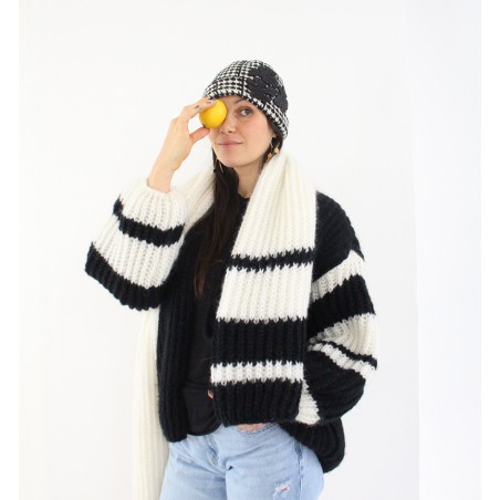 Bonnet DIAMI noir et blanc