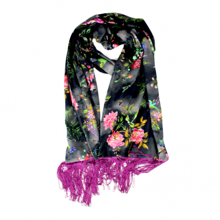 black 'Hana' scarf