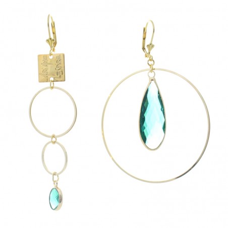 trio 'Mega Cristal' earrings