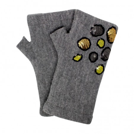 'Stone' fingerless gloves