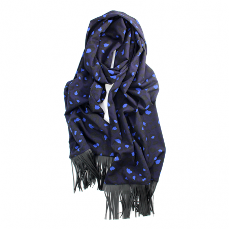marine blue 'Jane' scarf