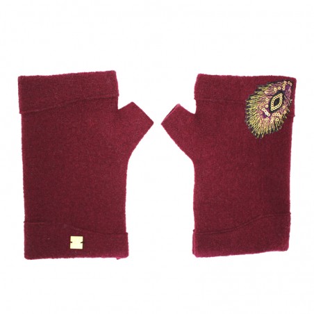 'PLUMI' fingerless gloves