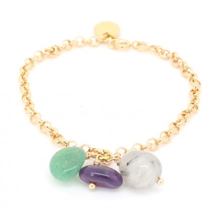 'Galets' chain bracelet