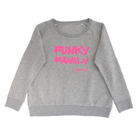 sweater Funky Family gris -...