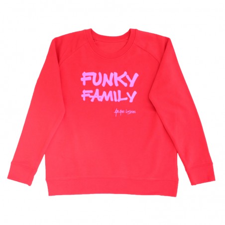 sweater Funky Family rouge...
