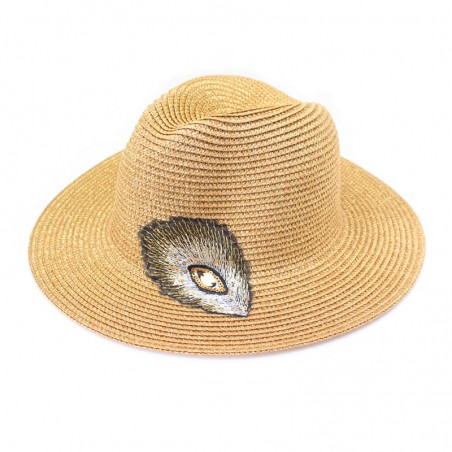 golden 'Plumi' fedora