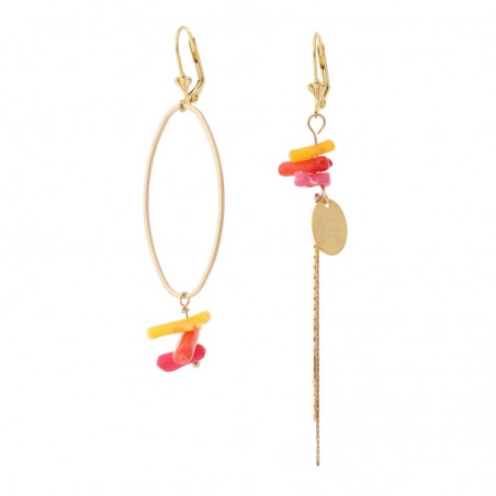 'Corail multi' earrings