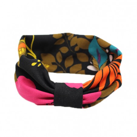 'bota' headband black-orange