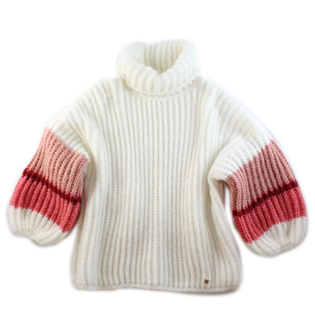 Coral 'Olga' turtleneck