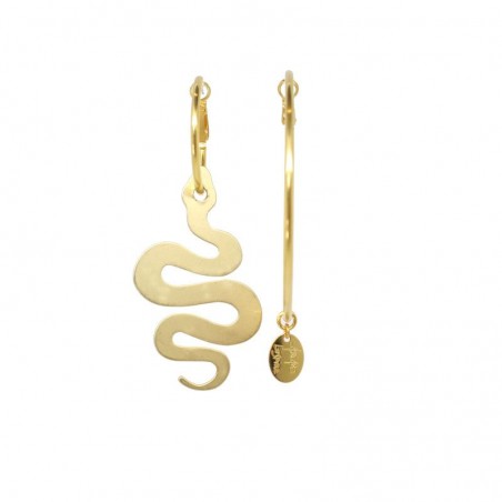 'SNAKE' creoles earrings