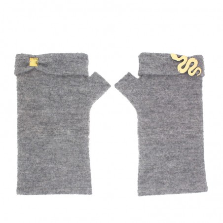 'SNAKE' fingerless gloves