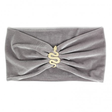 'SNAKE' velvet headband