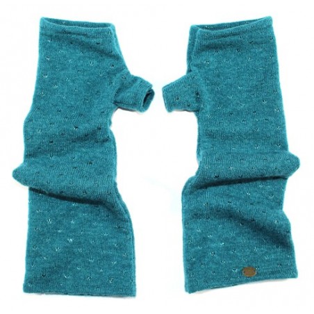 'Pepita' fingerless gloves