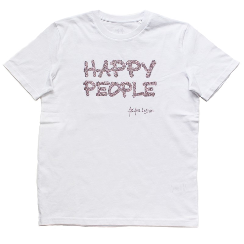 HAPPY PEOPLE' t-shirt with glitter
