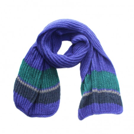 Knitted slate 'OLGA' scarf