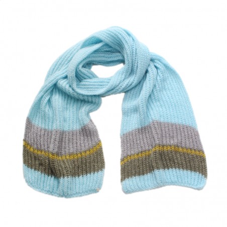 Knitted sky 'OLGA' scarf