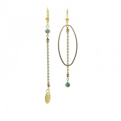 boucles d'oreille Strass -...