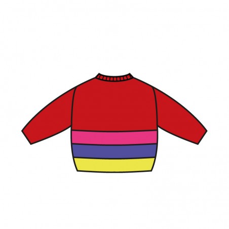 Pull col rond RINGO rouge