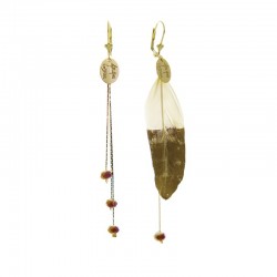 boucles d'oreille Plumi...