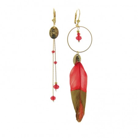 boucles d'oreille Plumi...