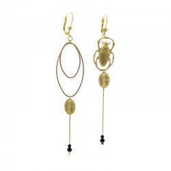 boucles d'oreille Beetle