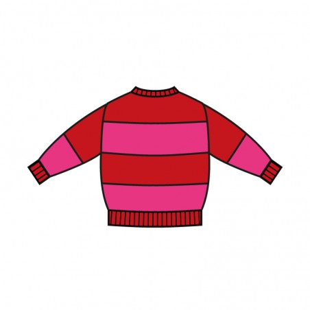 Knitted rouge|fuchsia fluo...