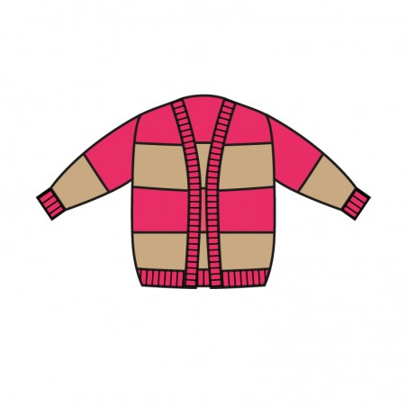 Knitted sanguine|crème...
