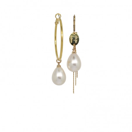 Creole 'PEARL 01' earrings