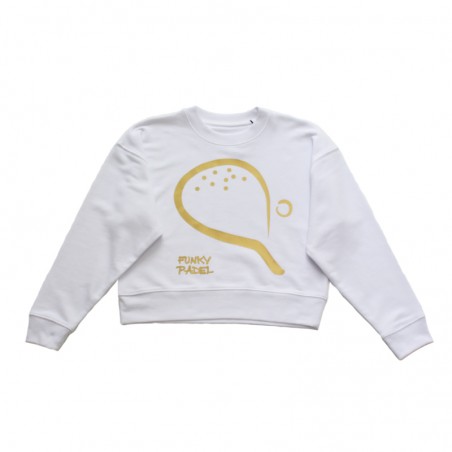 'PADEL racket' cropped sweater