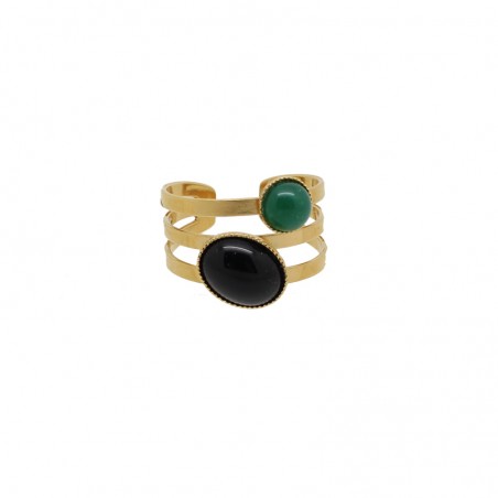 Bague "CLEO 03" noire