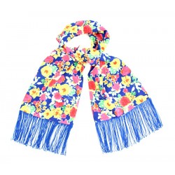 foulard 'Fleur' outremer