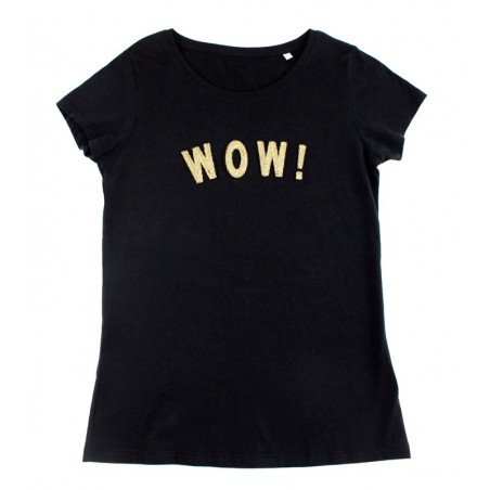 t-shirt WOW! noir