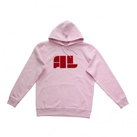 Pink 'AL' hoodie