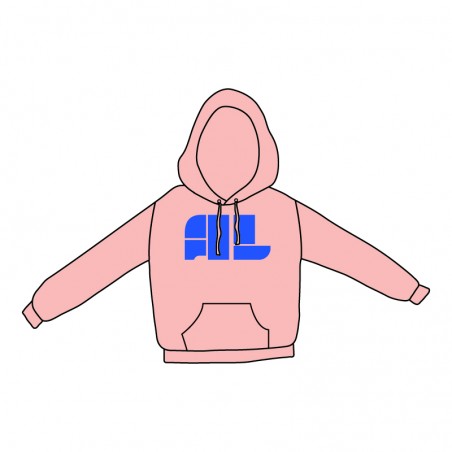 Saumon LOGO 'AL' hoodie