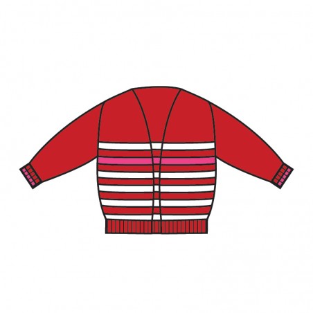 Rouge 'CORTO' vest