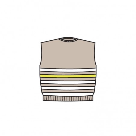 Crème 'CORTO' sleeveless...